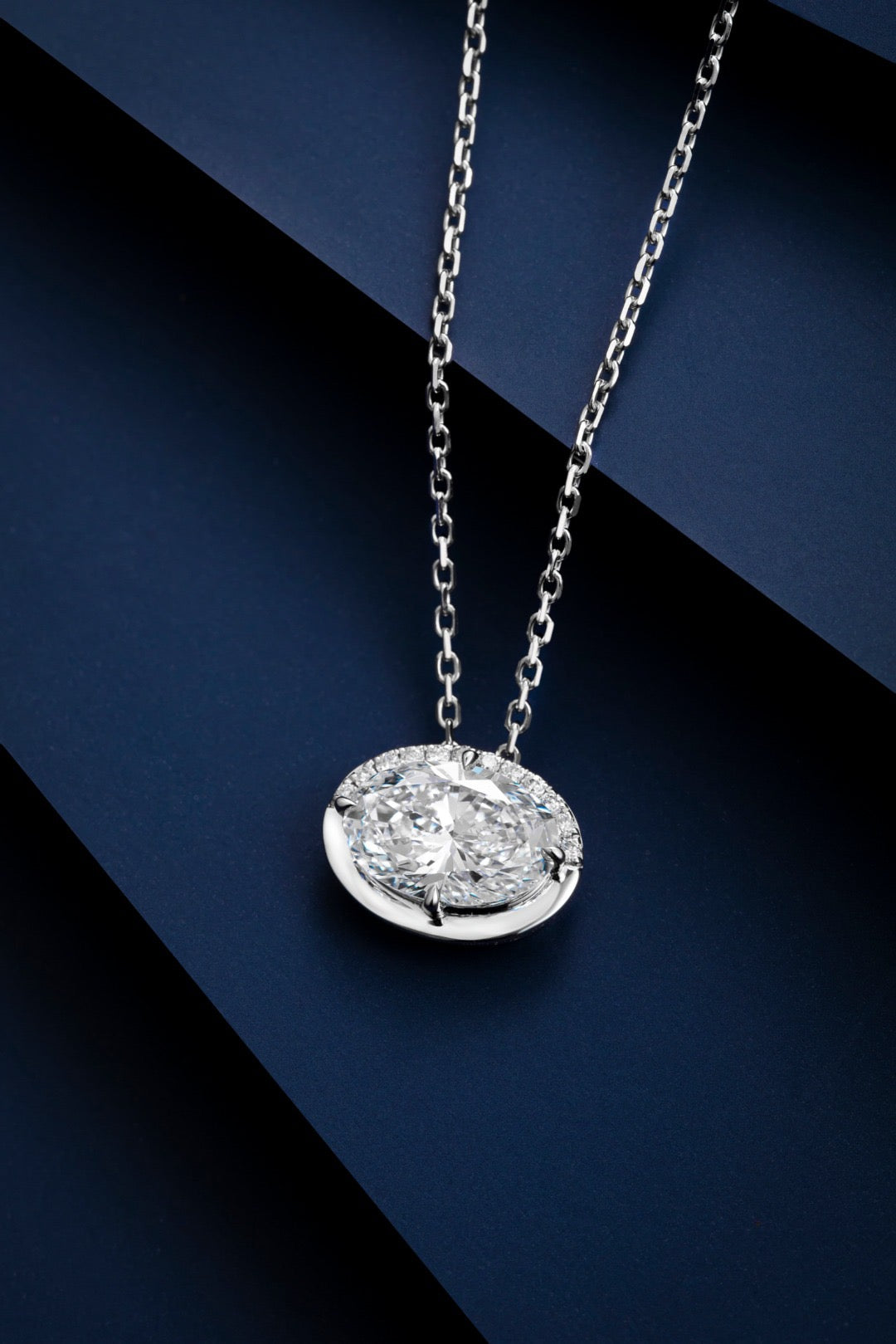 Pt900 Lab Grown Diamond Necklace