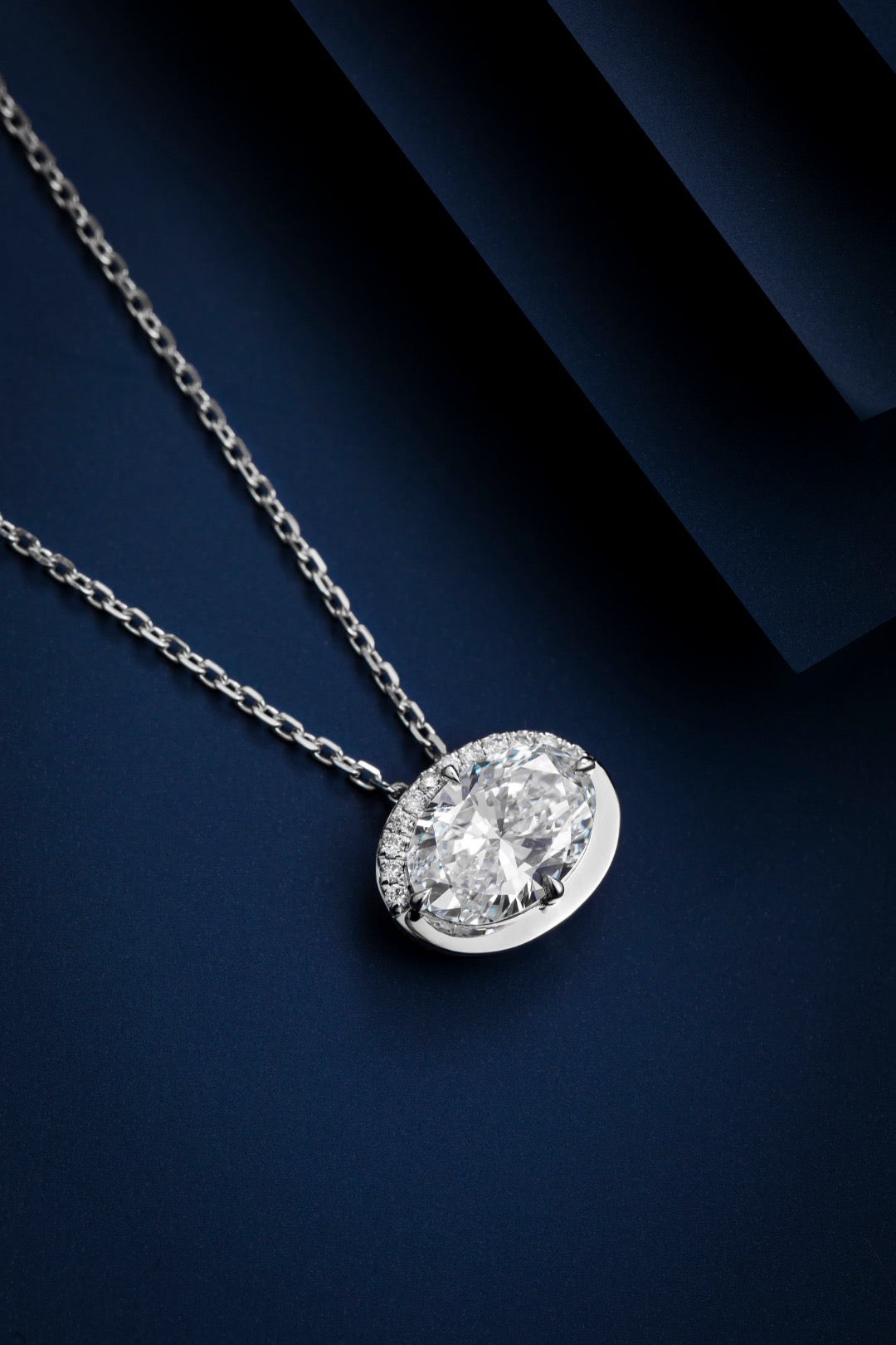 Pt900 Lab Grown Diamond Necklace