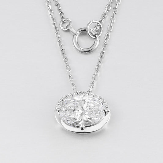 Pt900 Lab Grown Diamond Necklace