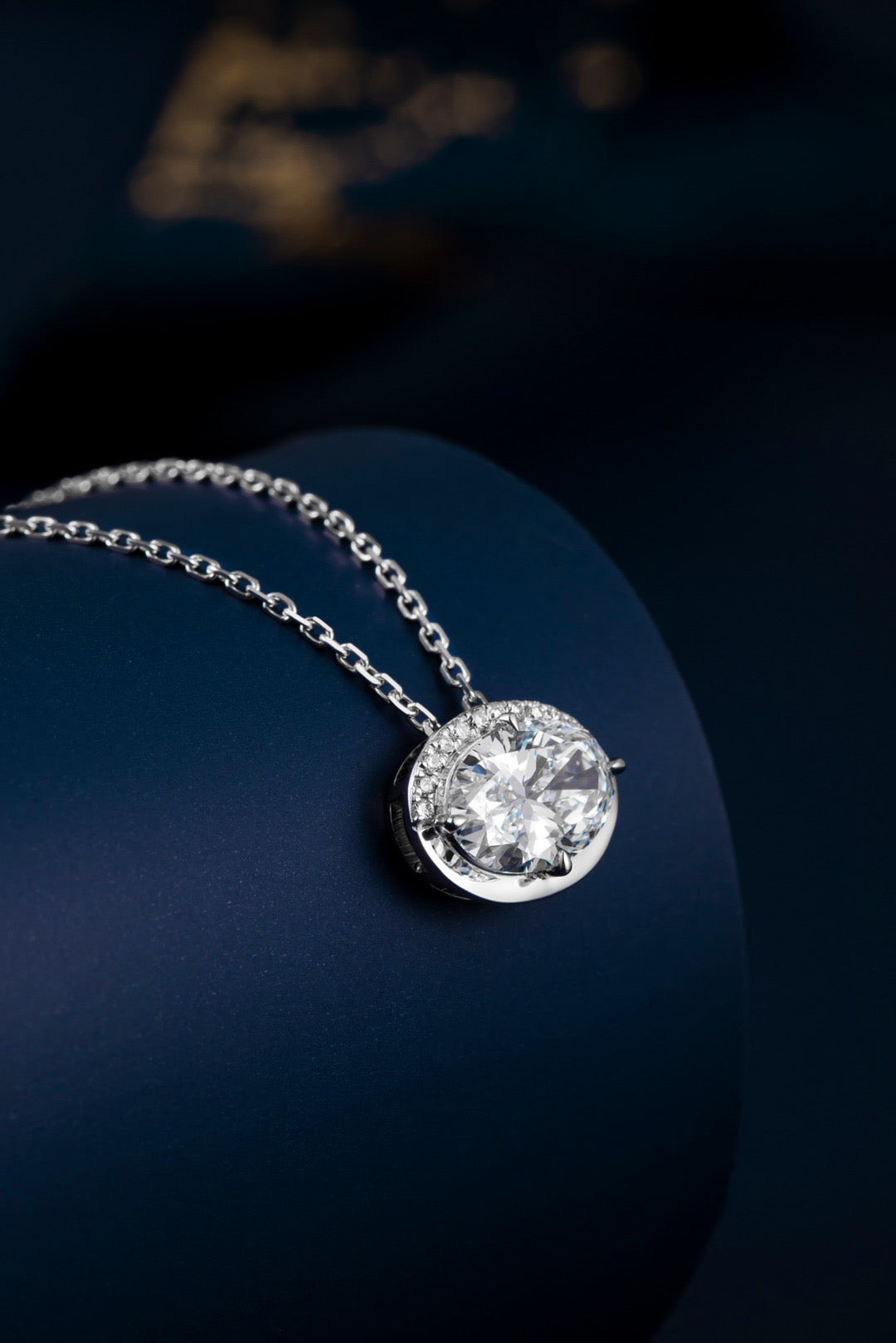 Pt900 Lab Grown Diamond Necklace