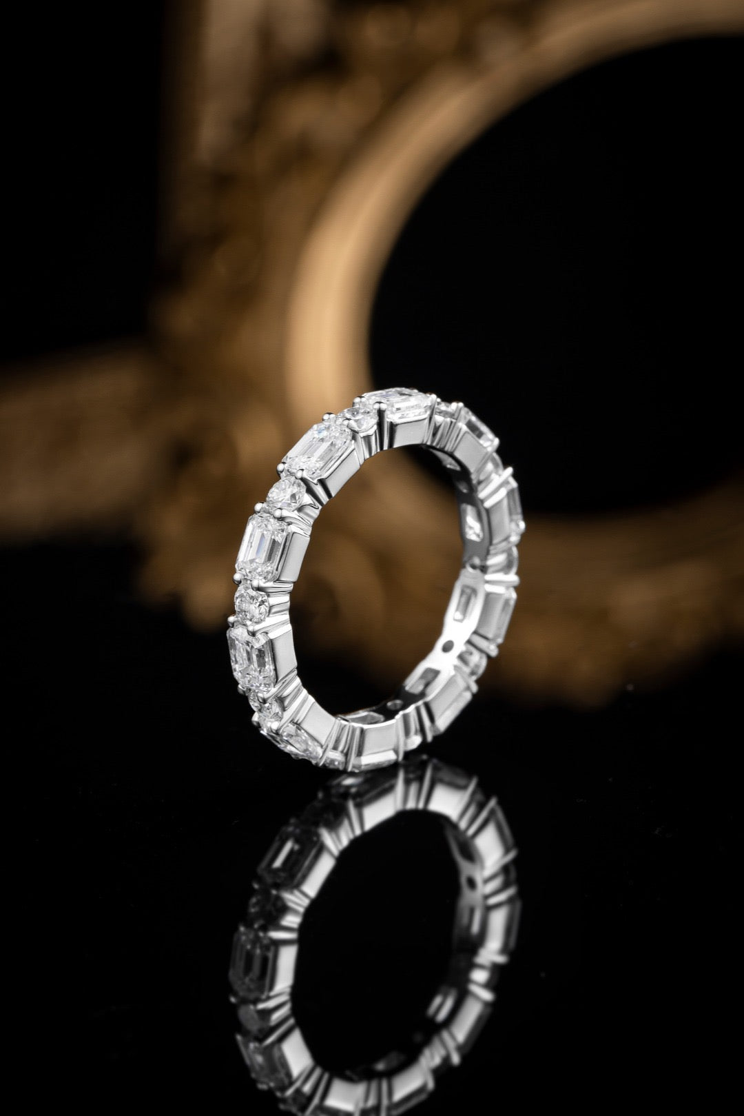 Pt900 Lab Grown Diamond Ring