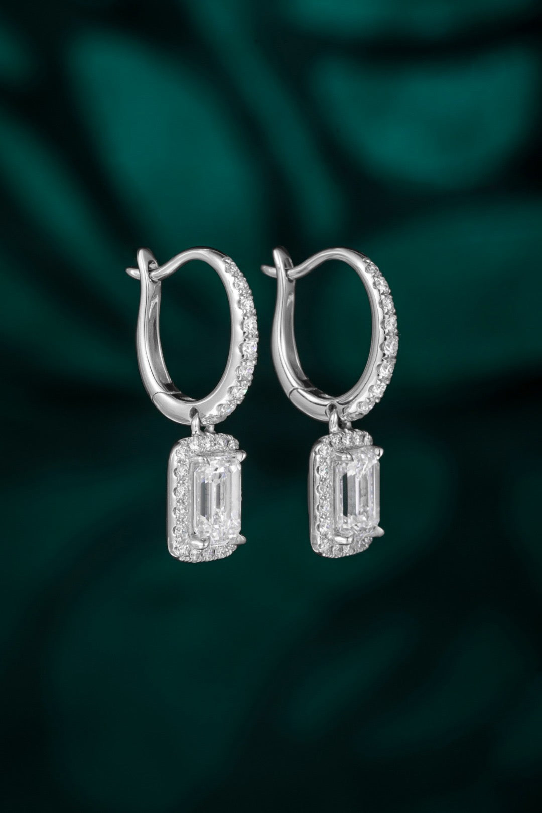 Pt900 Lab Grown Diamond Earrings
