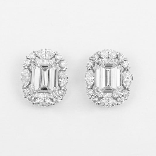 Pt900 Lab Grown Diamond Earrings
