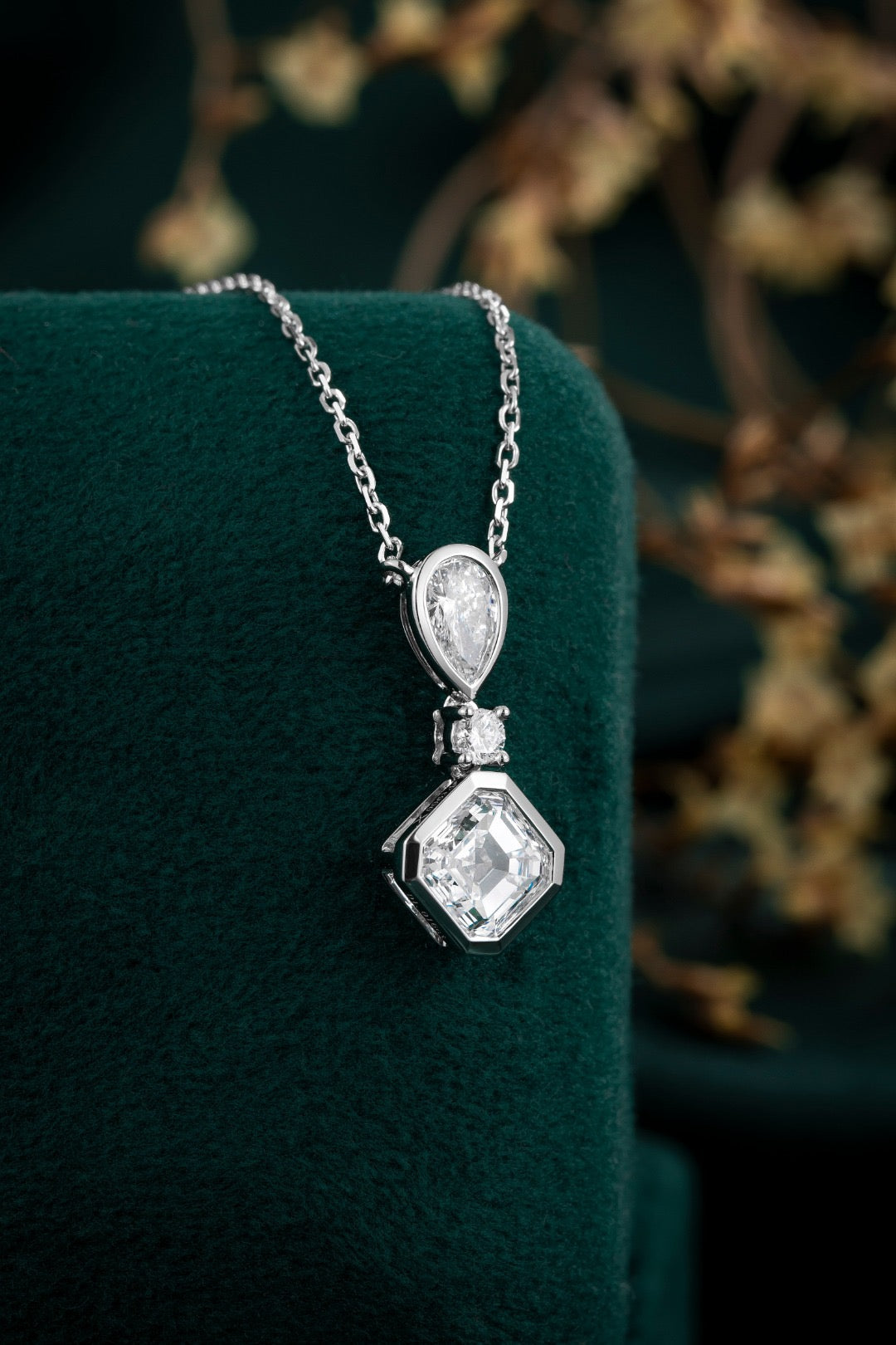 Pt900 Lab Grown Diamond Necklace