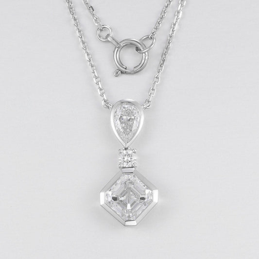 Pt900 Lab Grown Diamond Necklace