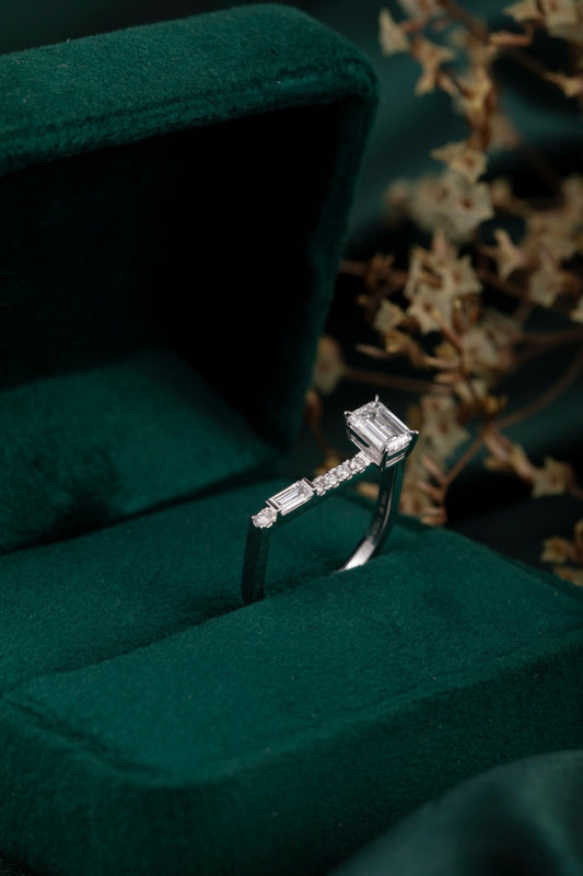 Burton Jewelry - Pt900 Lab Grown Diamond Ring