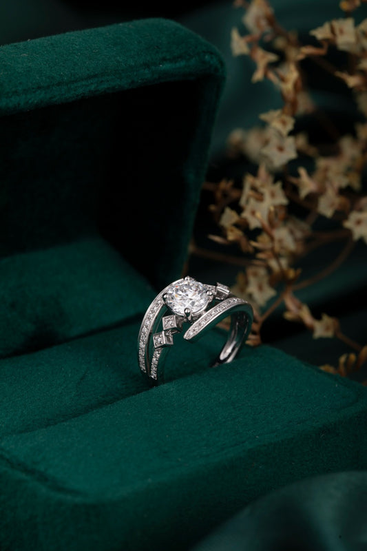 Burton Jewelry - Pt900 Lab Grown Diamond Ring