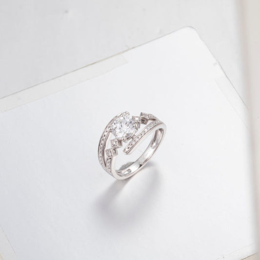 Burton Jewelry - Pt900 Lab Grown Diamond Ring