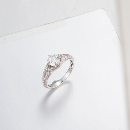 Burton Jewelry - Pt900 Lab Grown Diamond Ring