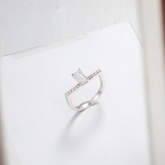 Burton Jewelry - Pt900 Lab Grown Diamond Ring