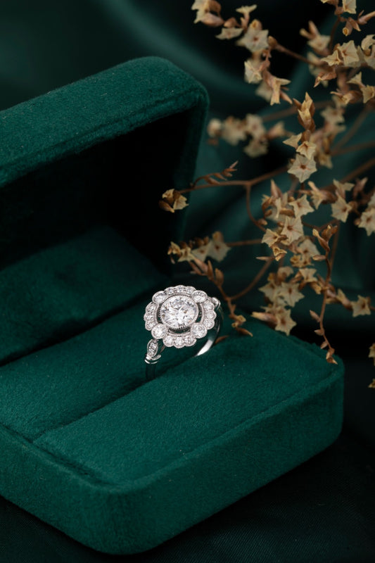Burton Jewelry - Pt900 Lab Grown Diamond Ring