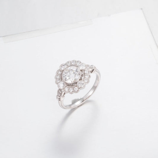 Burton Jewelry - Pt900 Lab Grown Diamond Ring