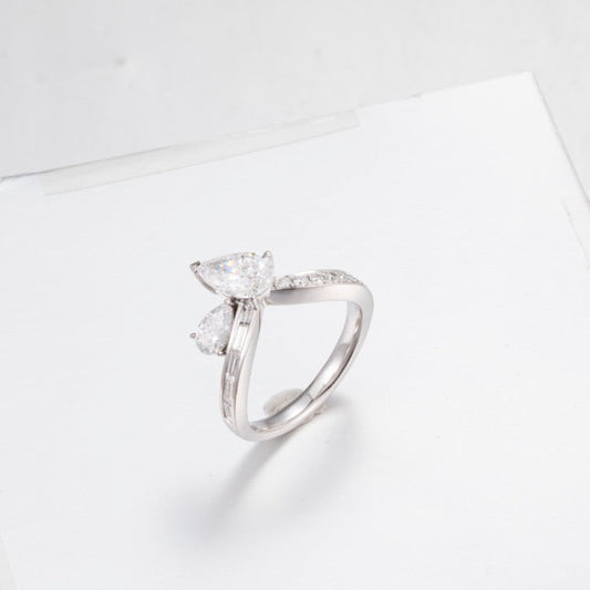 Burton Jewelry - Pt900 Lab Grown Diamond Ring