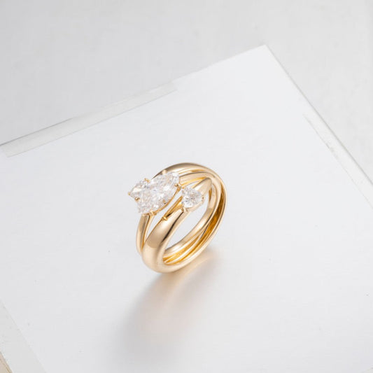 Burton Jewelry - 14K Lab Grown Diamond Ring - 1ct diamond ring