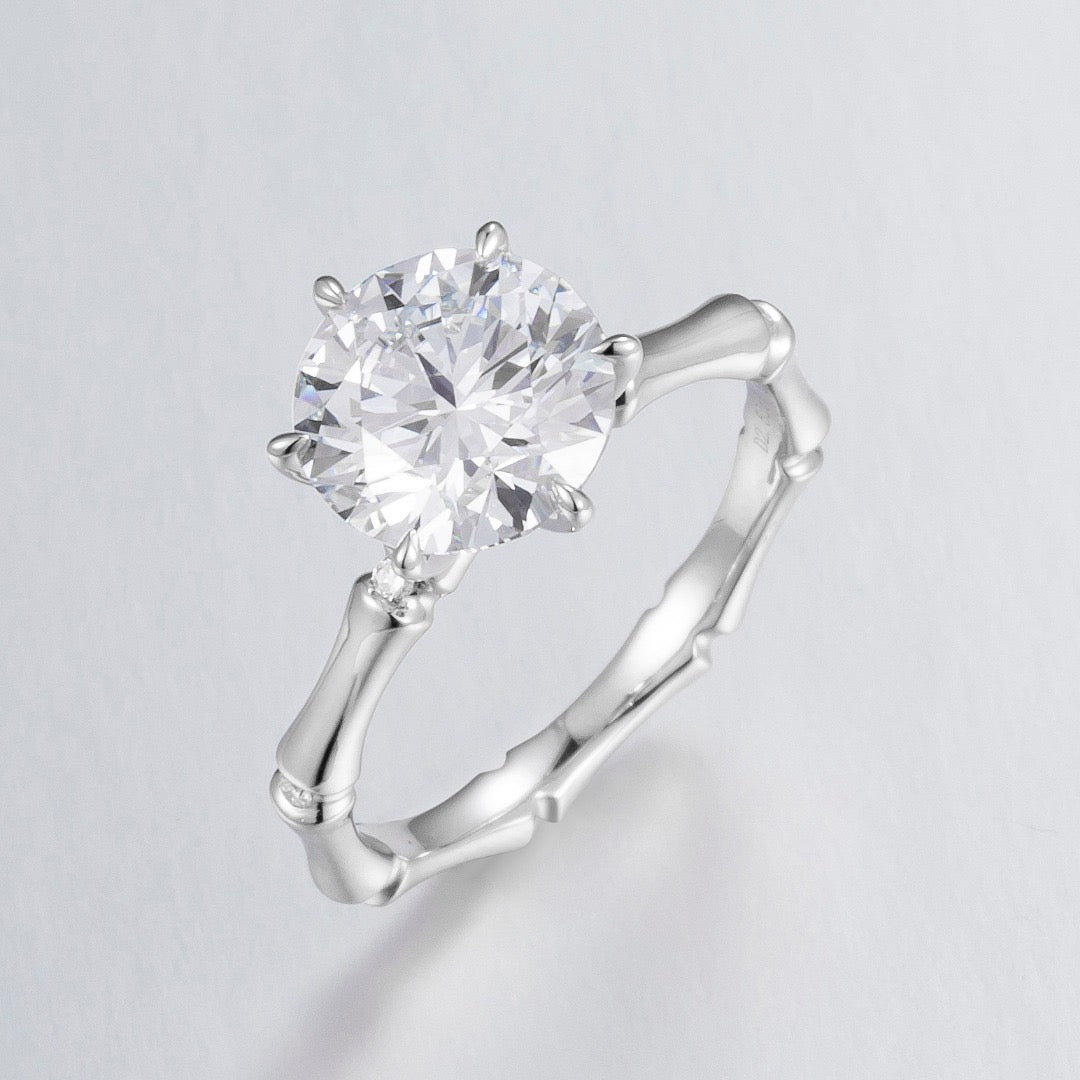 Pt900 Lab Grown Diamond Ring
