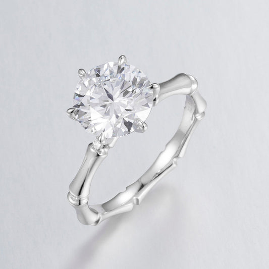 Pt900 Lab Grown Diamond Ring