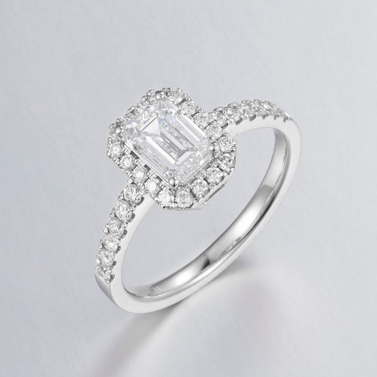 Pt900 Lab Grown Diamond Ring