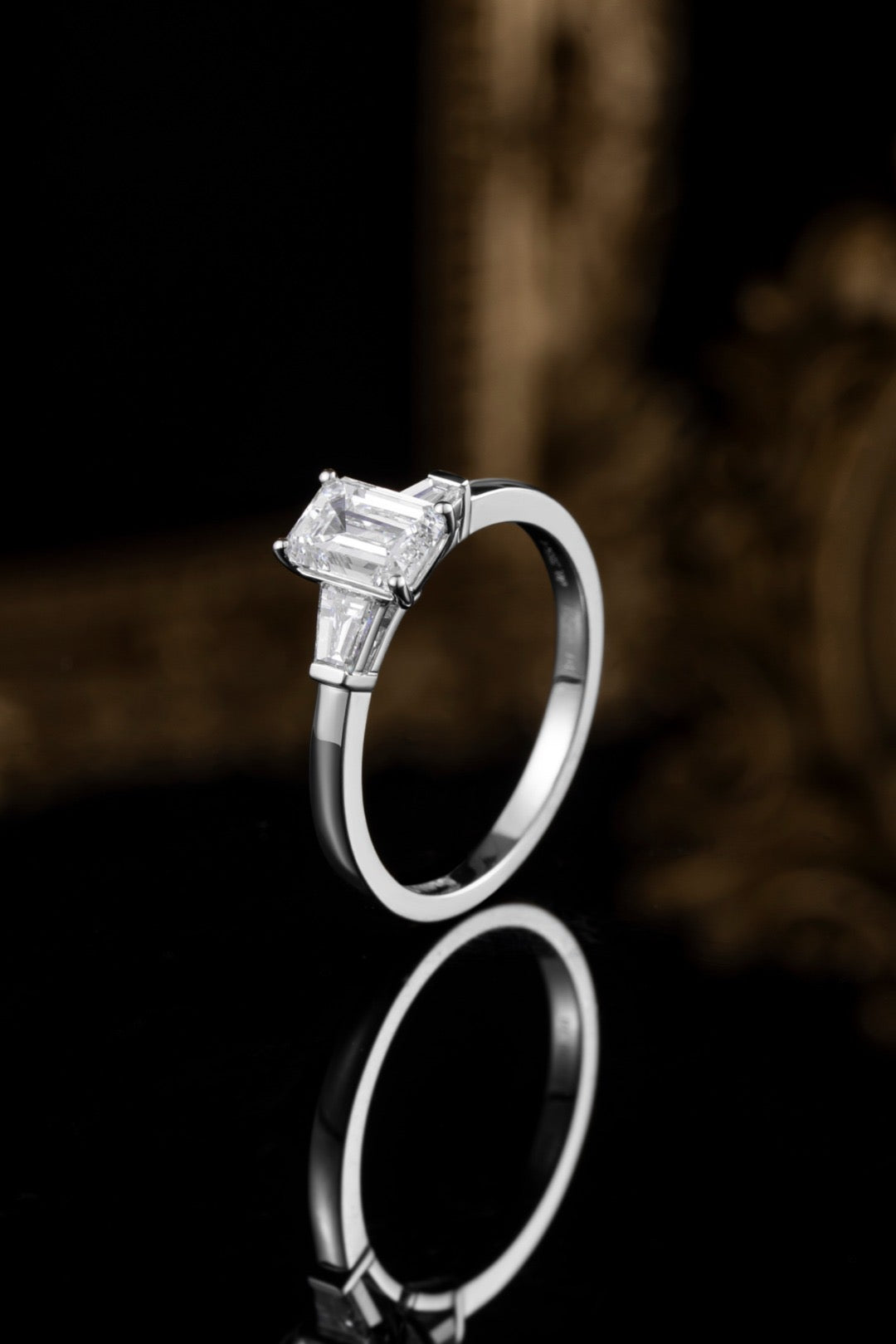 Pt900 Lab Grown Diamond Ring
