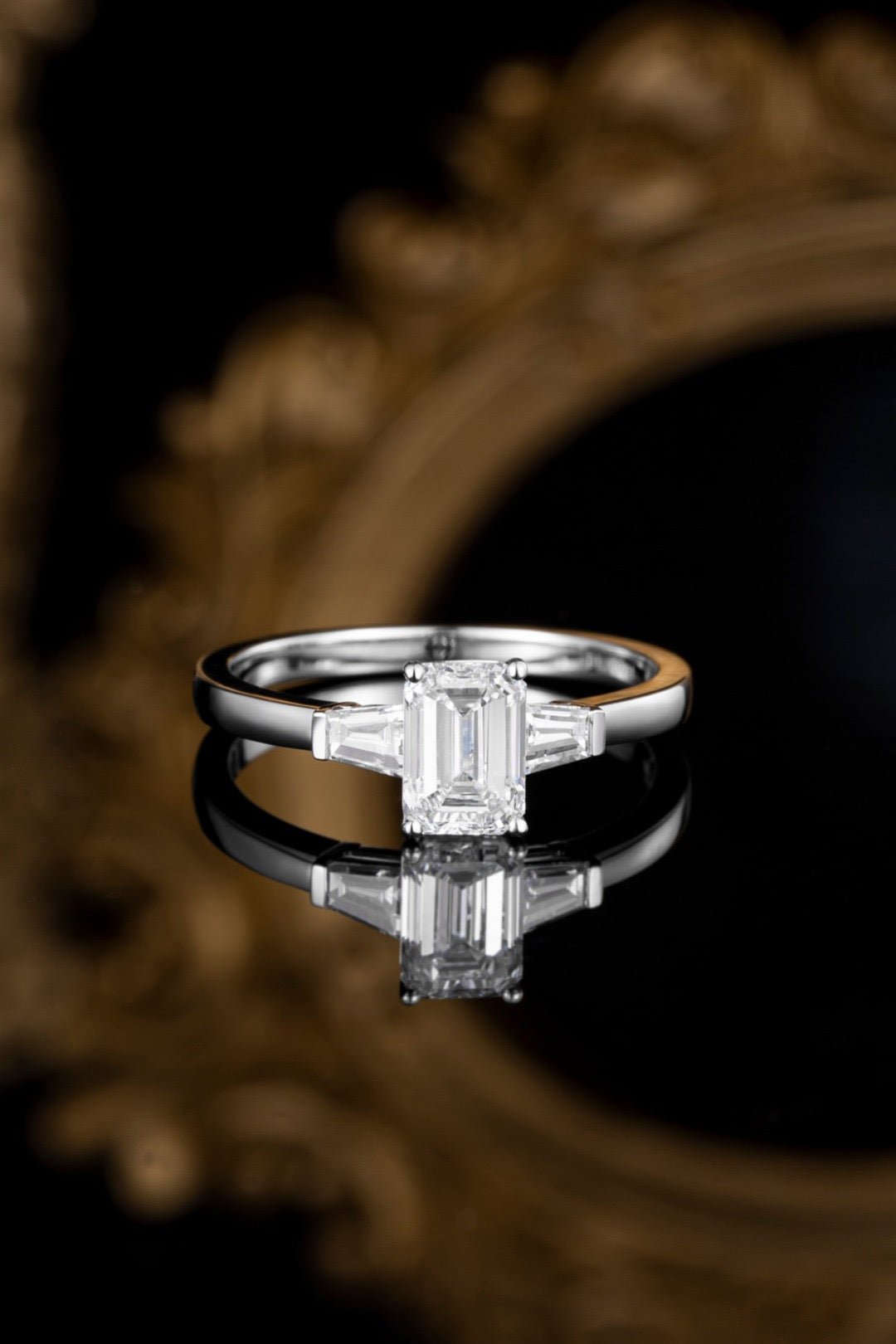 Pt900 Lab Grown Diamond Ring