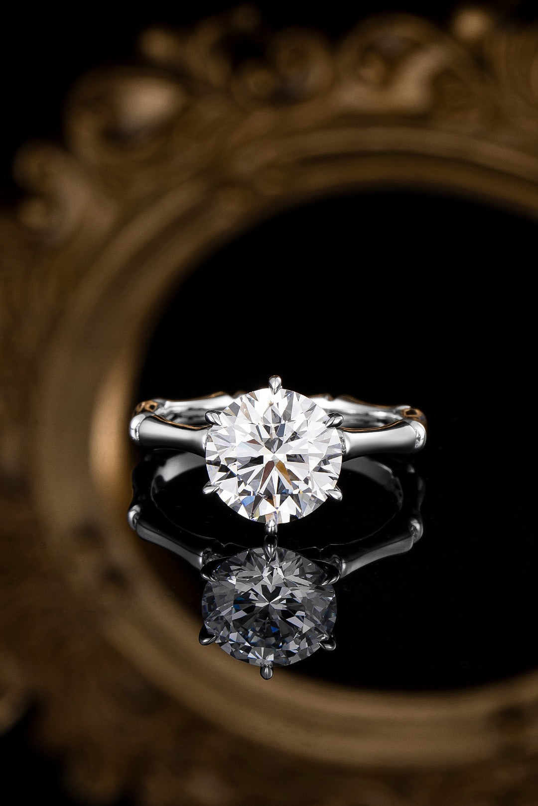 Pt900 Lab Grown Diamond Ring
