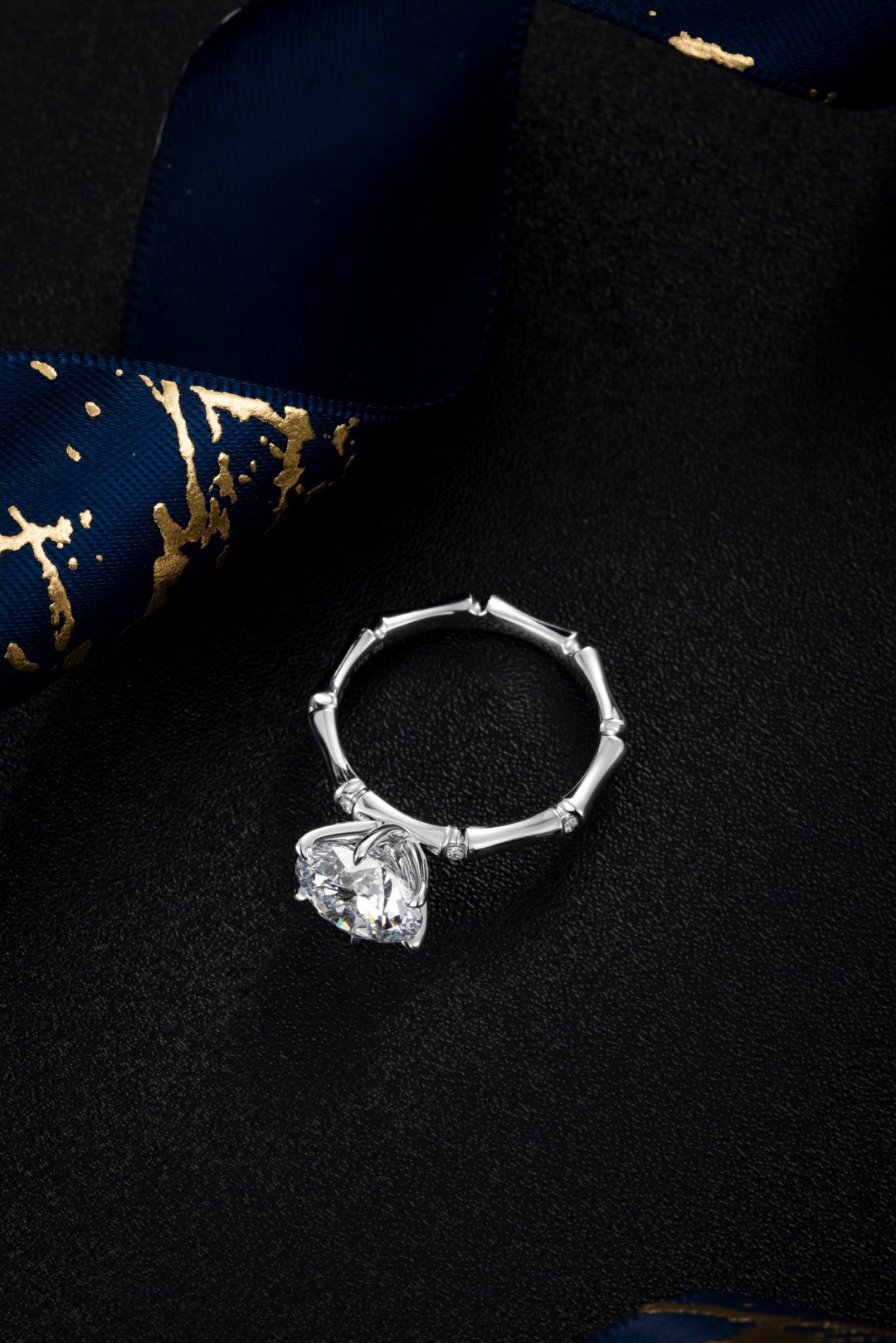 Pt900 Lab Grown Diamond Ring