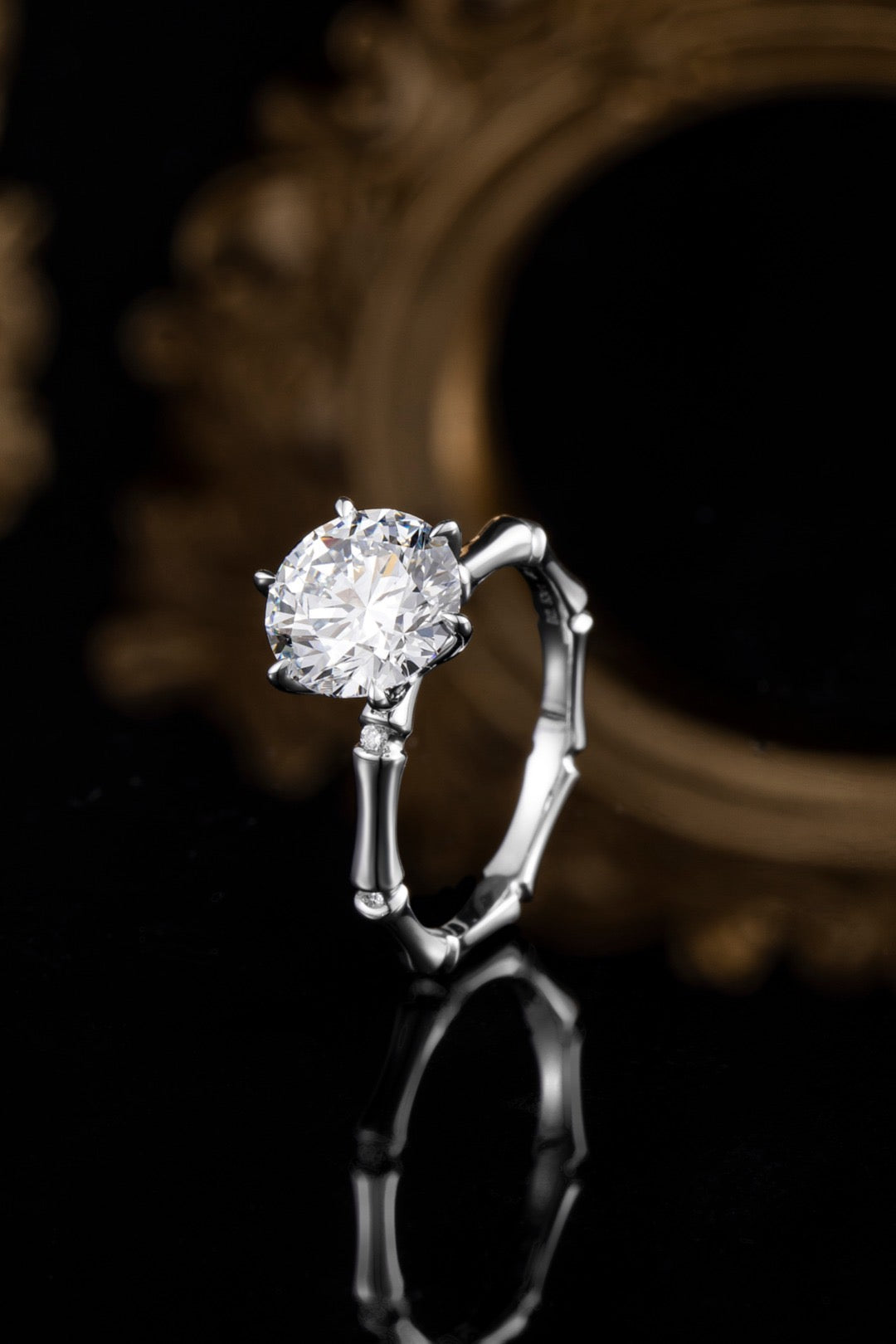 Pt900 Lab Grown Diamond Ring