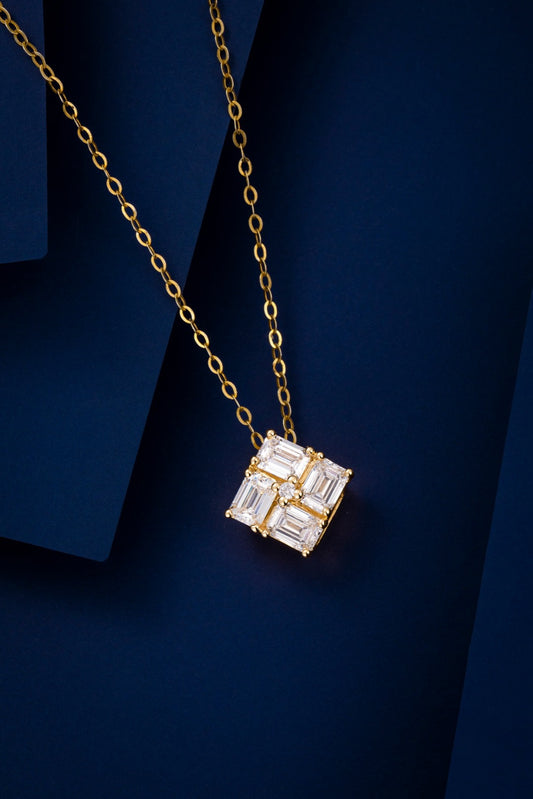 18K Lab Grown Diamond Pendant
