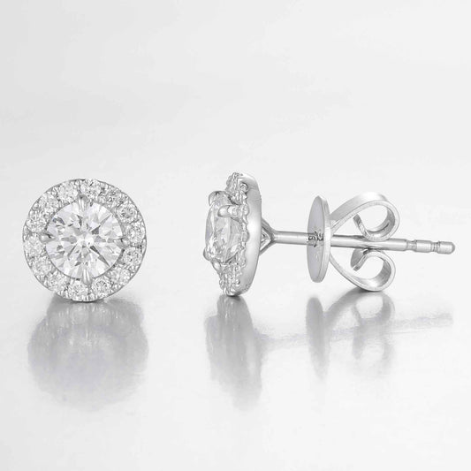 18K Lab Grown Diamond Earrings