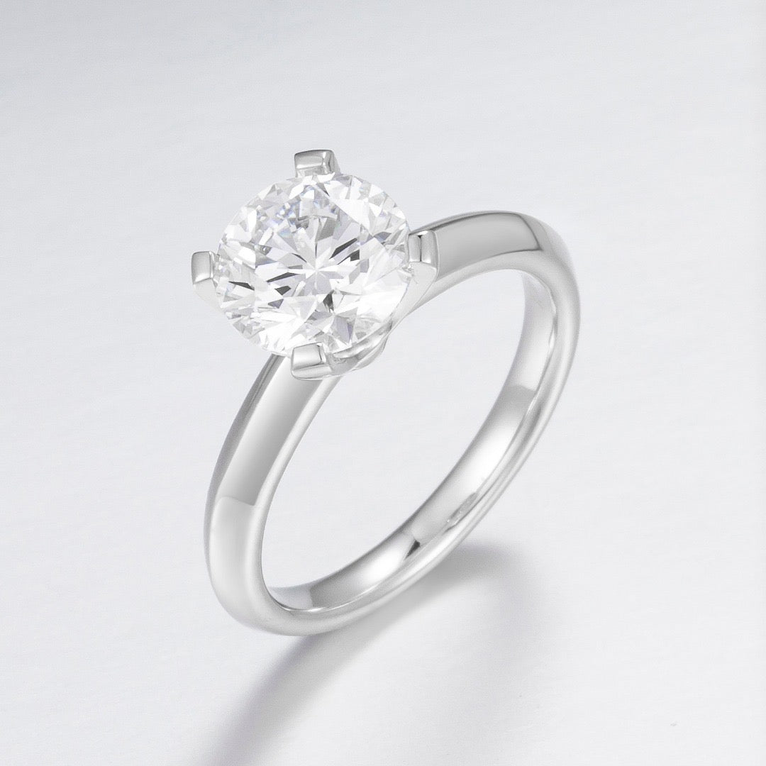Pt900 Lab Grown Diamond Ring
