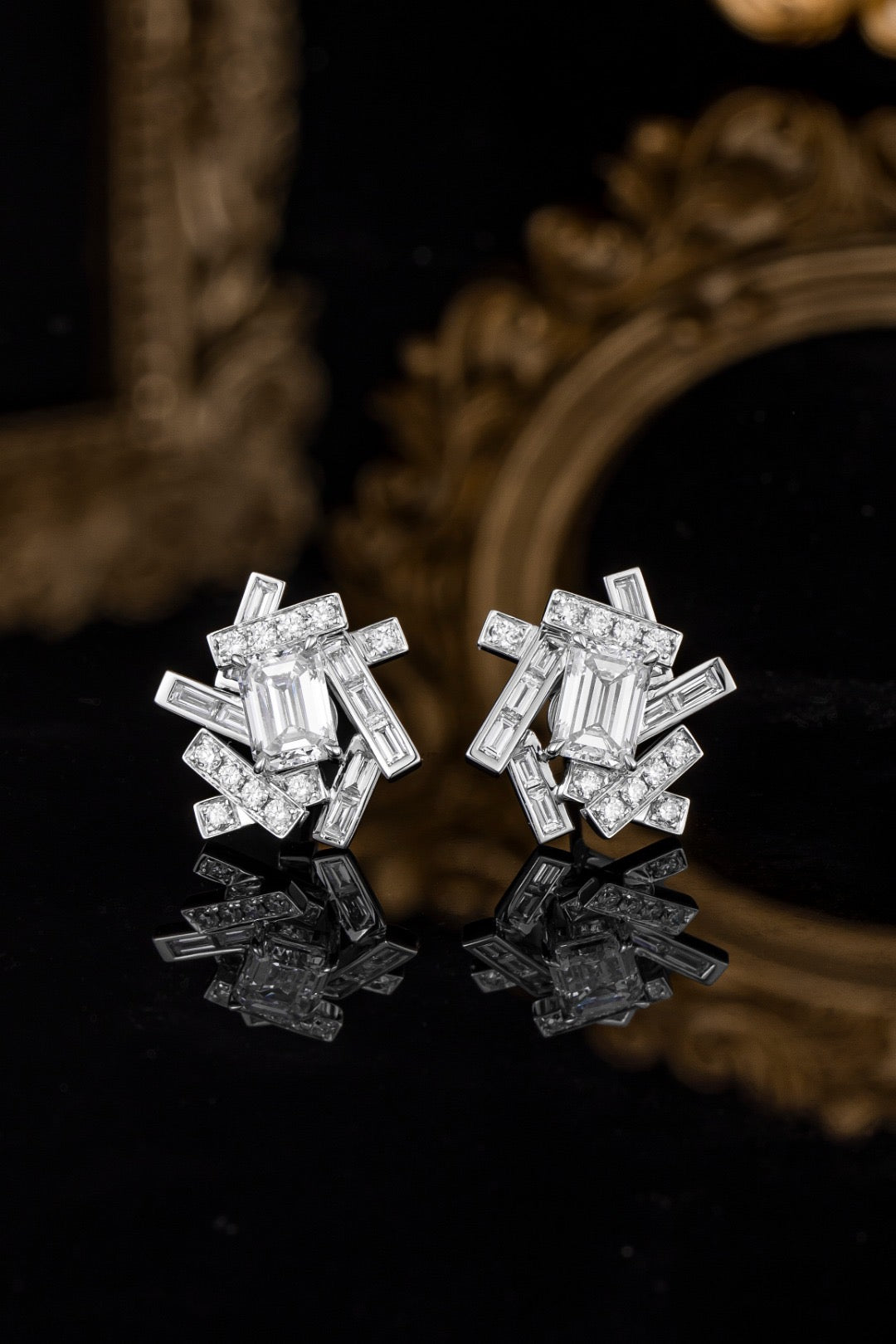 Pt900 Lab Grown Diamond Earrings