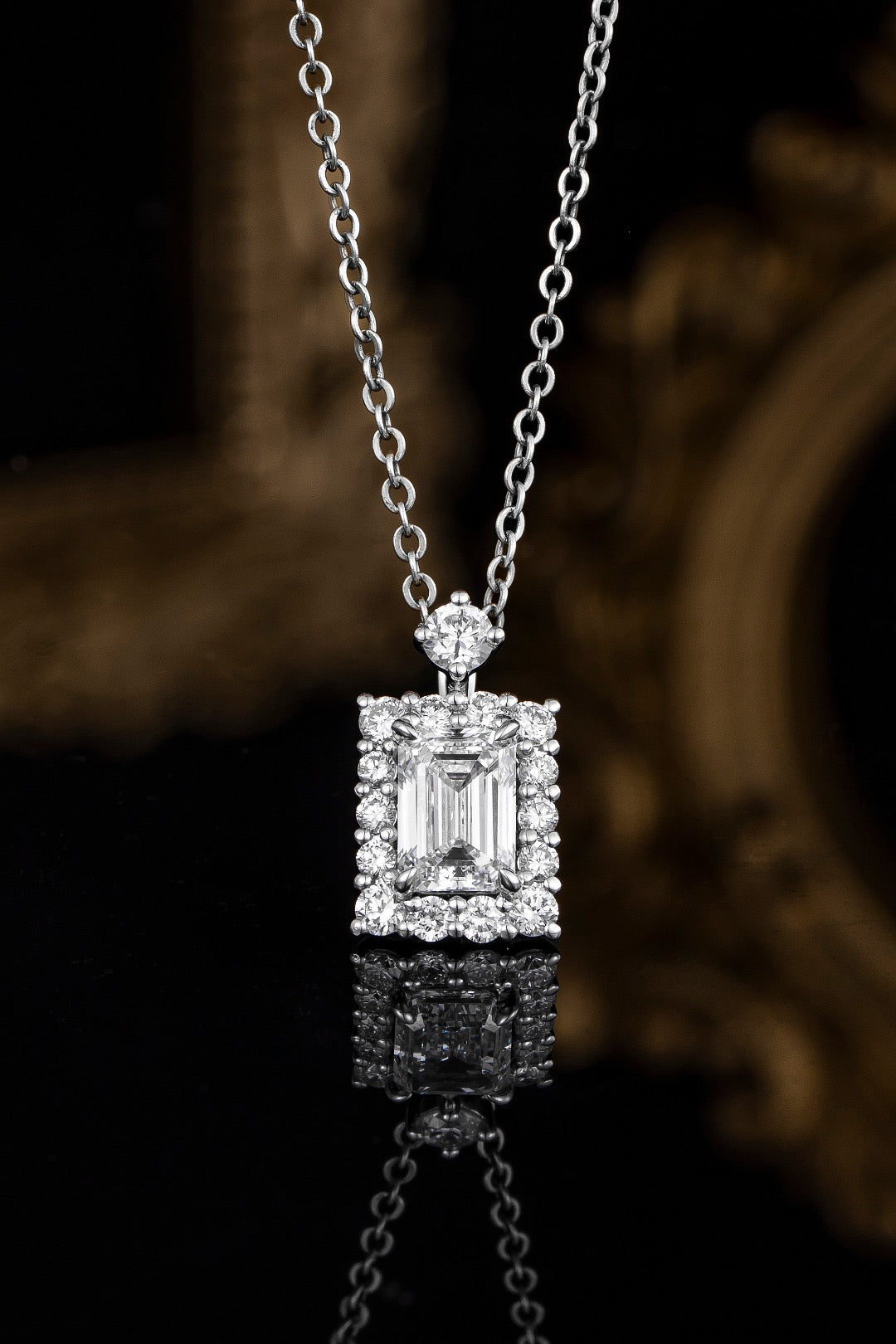 Pt900 Lab Grown Diamond Pendant