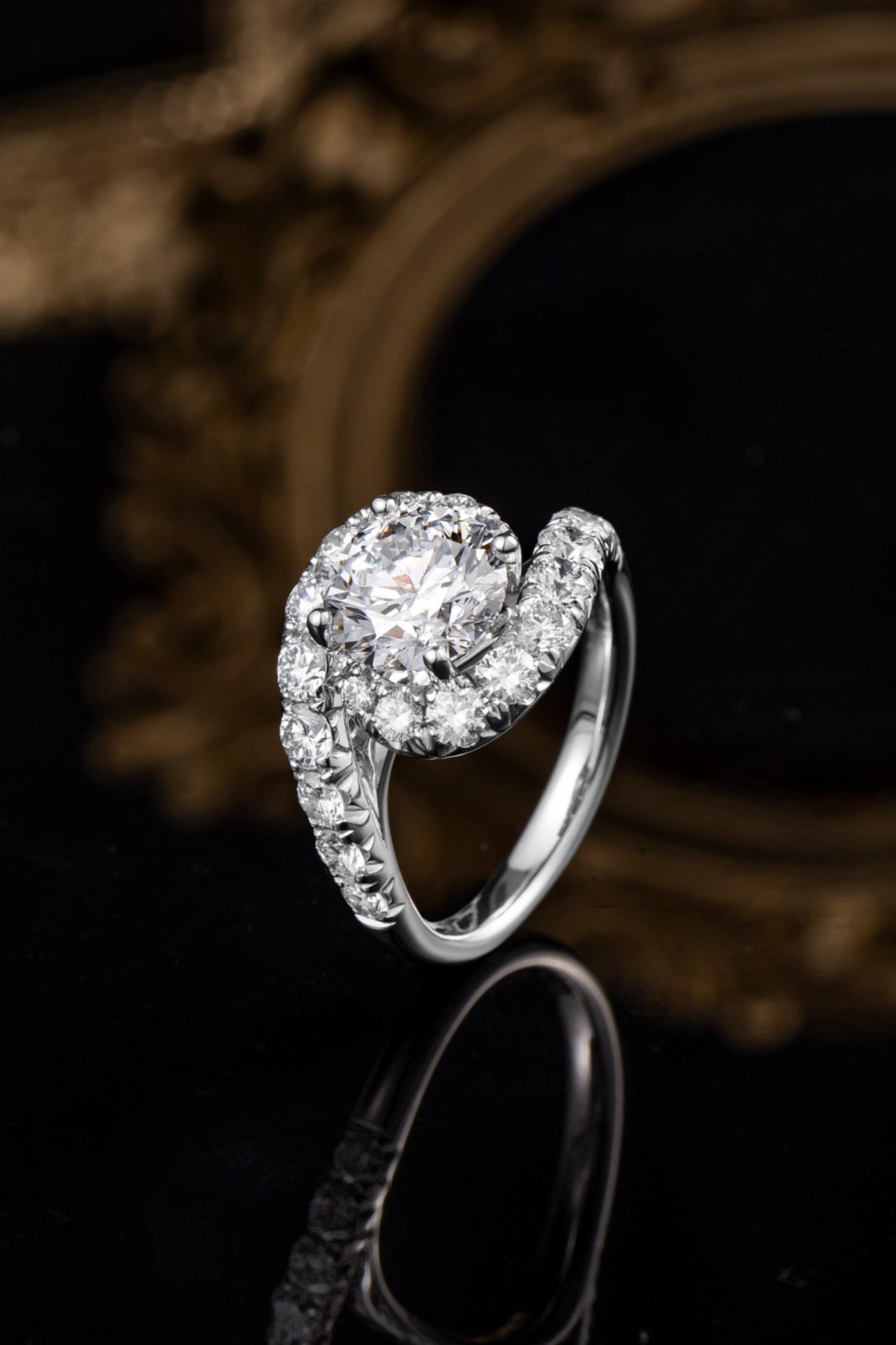 Pt900 Lab Grown Diamond Ring