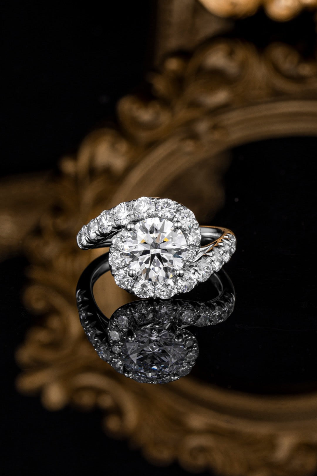 Pt900 Lab Grown Diamond Ring