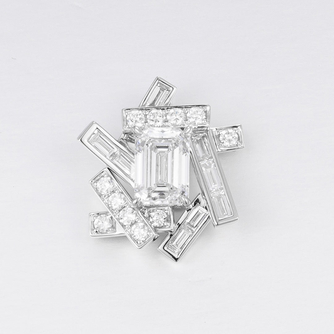 Pt900 Lab Grown Diamond Pendant