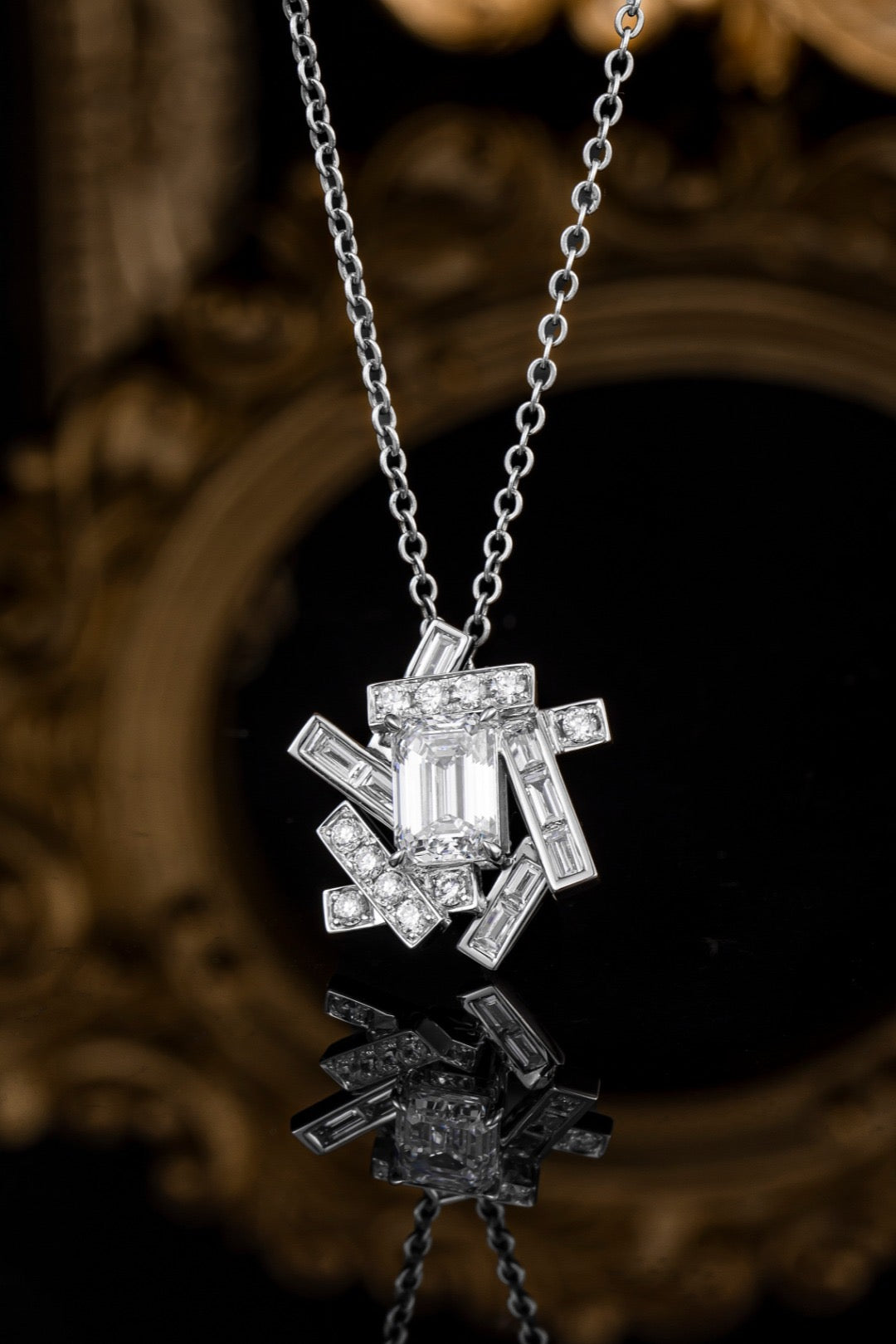Pt900 Lab Grown Diamond Pendant