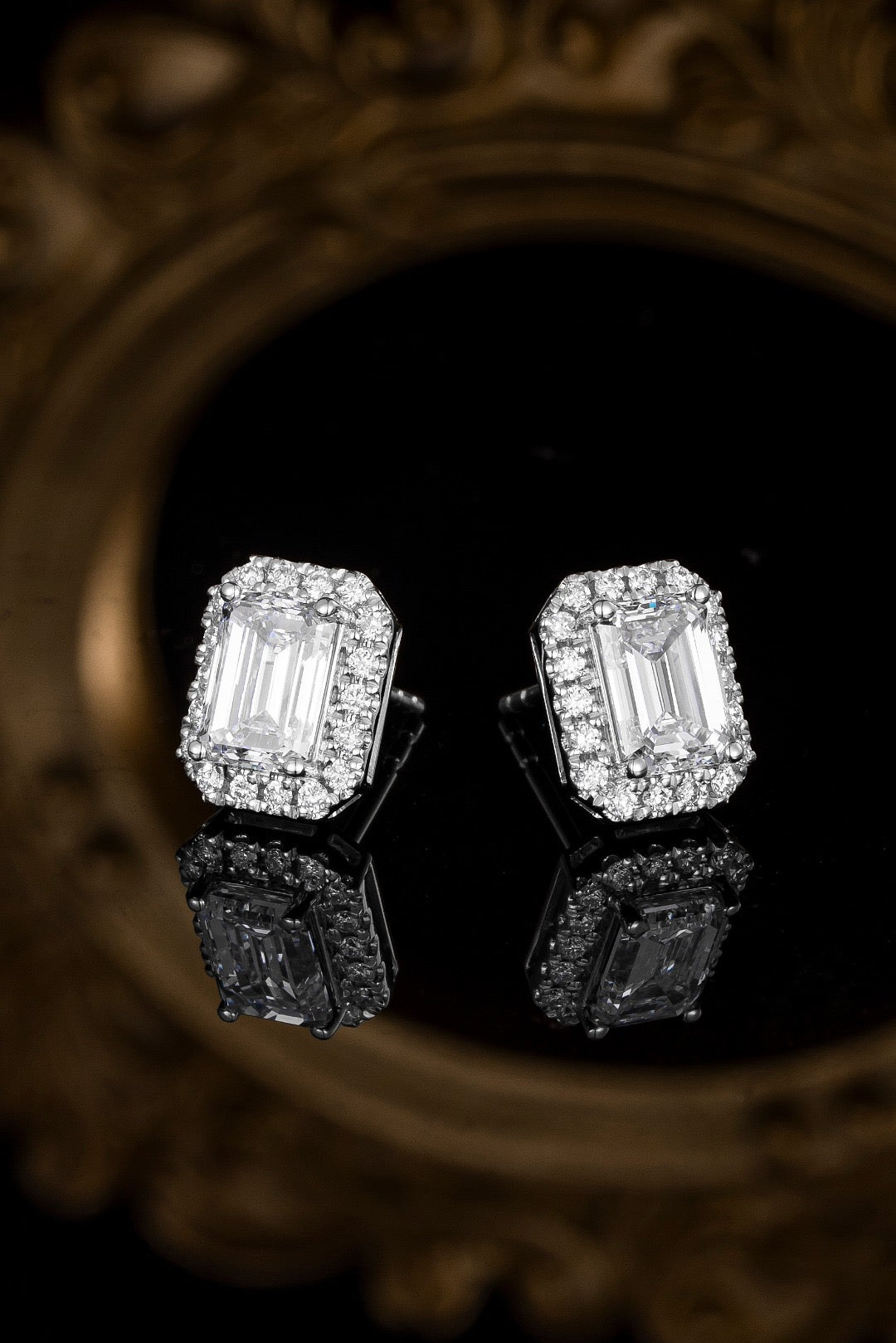 Pt900 Lab Grown Diamond Earrings