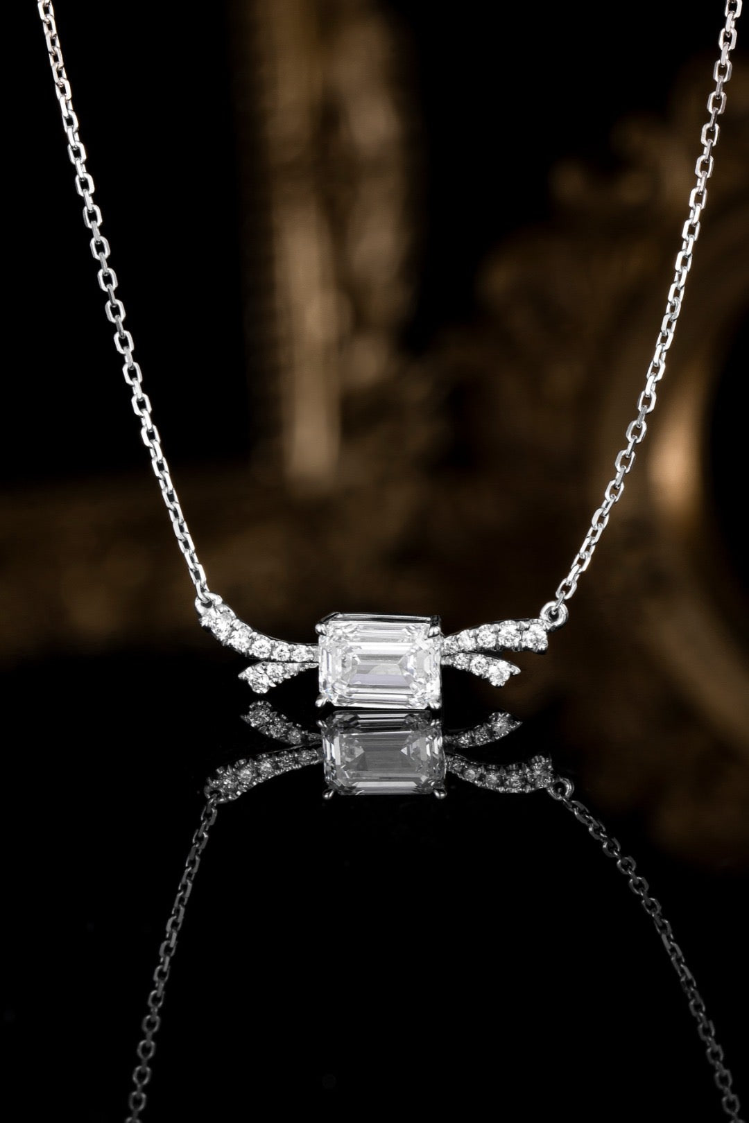 Pt900 Lab Grown Diamond Necklace