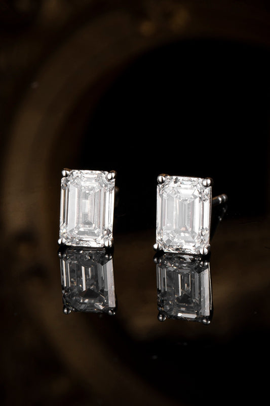 Pt900 Lab Grown Diamond Earrings
