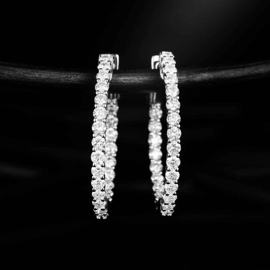 18K Lab Grown Diamond Earrings