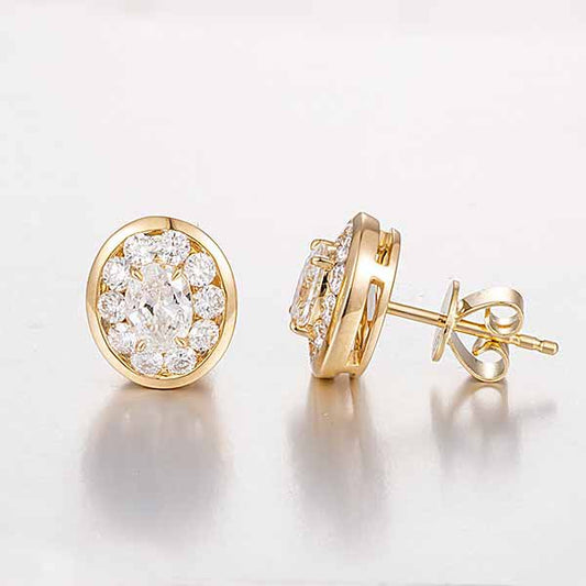 Burton Jewelry - 14K Lab Grown Diamond Earrings