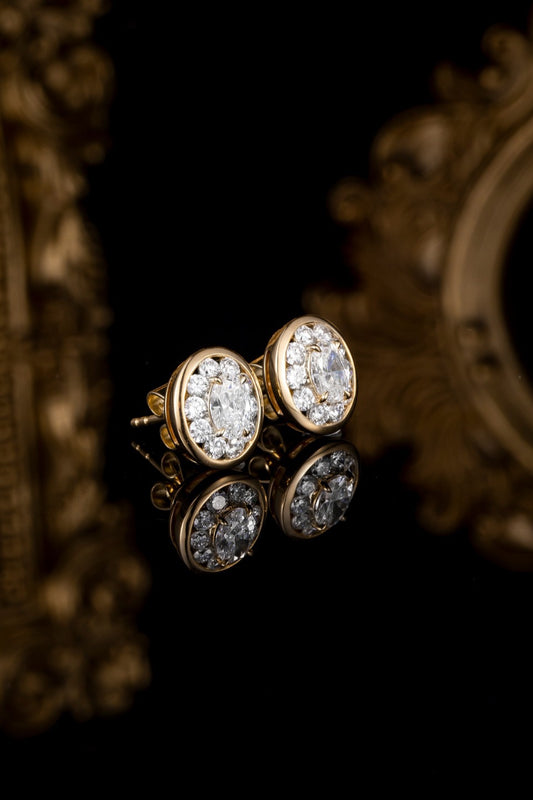 14K Lab Grown Diamond Earrings