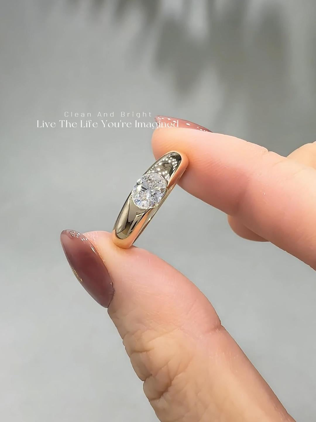 14K Lab Grown Diamond Ring