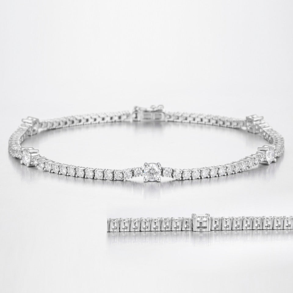 14K Lab Grown Diamond Bracelet