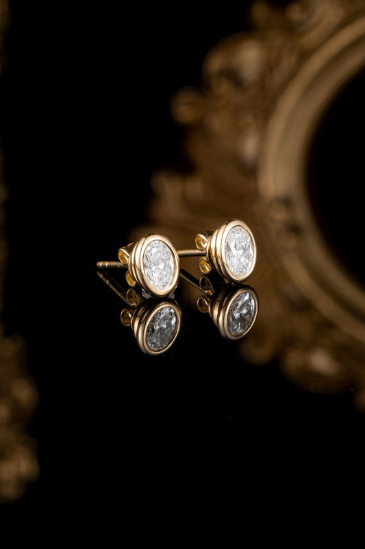 14K Lab Grown Diamond Earrings
