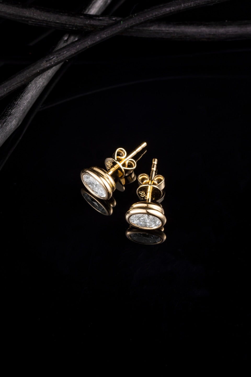 14K Lab Grown Diamond Earrings