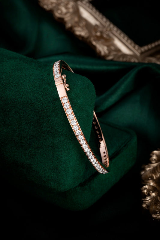 14K Lab Grown Diamond Bracelet 45*55