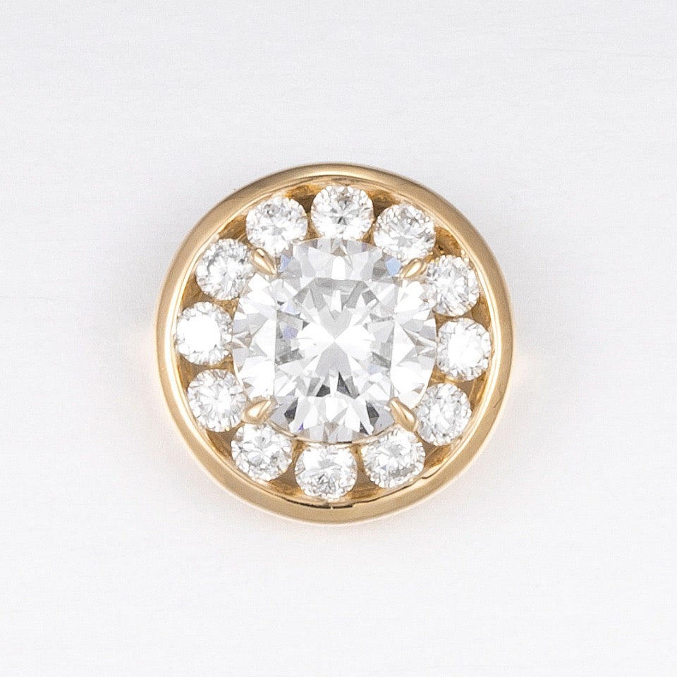 14K  Lab Grown Diamond Pendant