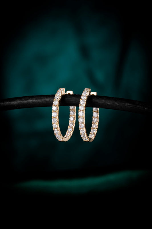 14K  Lab Grown Diamond Earrings