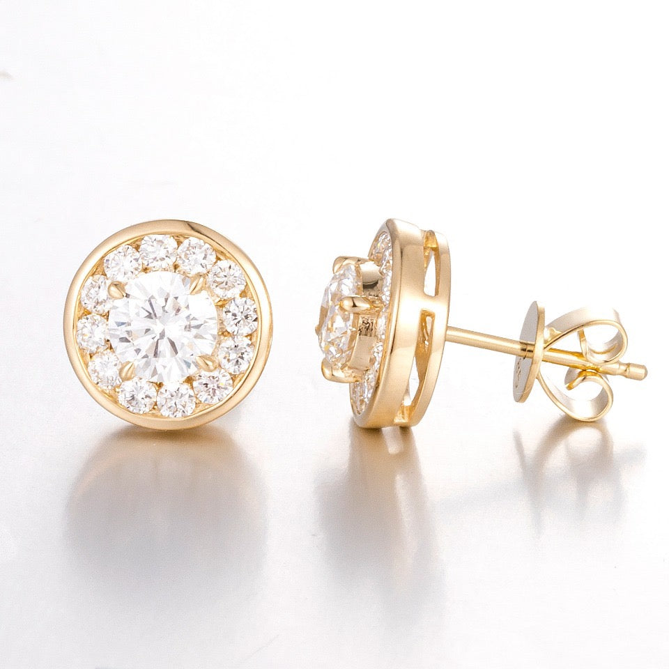 14K  Lab Grown Diamond Earrings