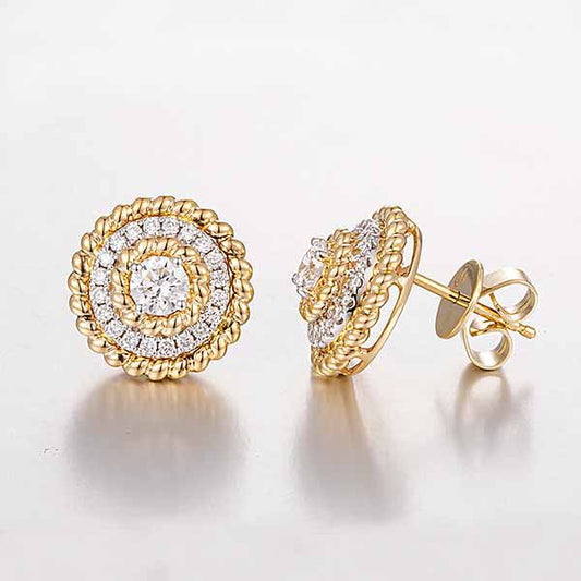 Burton Jewelry - 14K Lab Grown Diamond Earrings